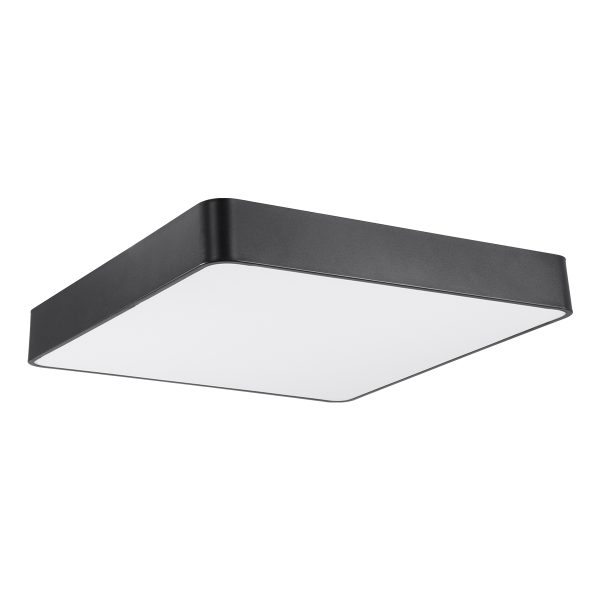 KAMALA 61208-S Πλαφονιέρα Οροφής LED CCT 75W 8625lm 120° AC 220-240V - Εναλλαγή Φωτισμού μέσω Τηλεχειριστηρίου All In One Ψυχρό 6000k+Φυσικό 4500k+Θερμό 2700k Dimmable Μ60 x Π60 x Υ8cm - Μαύρο - 3 Years Warranty - Image 5