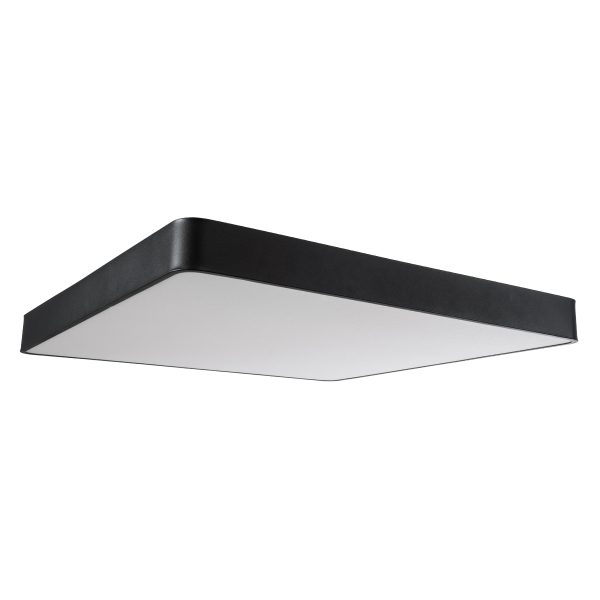 KAMALA 61210-S Πλαφονιέρα Οροφής LED CCT 100W 11020lm 120° AC 220-240V - Εναλλαγή Φωτισμού μέσω Τηλεχειριστηρίου All In One Ψυχρό 6000k+Φυσικό 4500k+Θερμό 2700k Dimmable Μ80 x Π80 x Υ8cm- Μαύρο - 3 Years Warranty - Image 5
