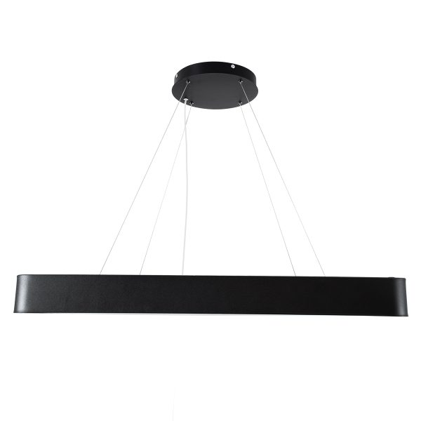 KAMALA 61210-P Κρεμαστή Πλαφονιέρα Οροφής LED CCT 100W 11020lm 120° AC 220-240V - Εναλλαγή Φωτισμού μέσω Τηλεχειριστηρίου All In One Ψυχρό 6000k+Φυσικό 4500k+Θερμό 2700k Dimmable Μ80 x Π80 x Υ8cm- Μαύρο - 3 Years Warranty - Image 5