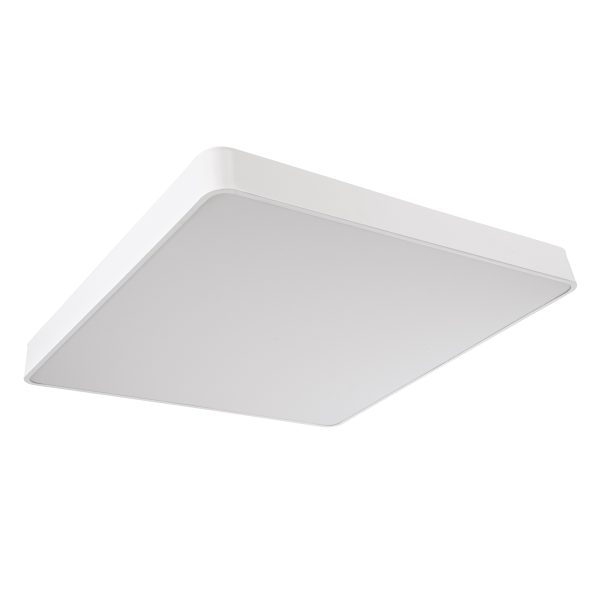 KAMALA 61211-S Πλαφονιέρα Οροφής LED CCT 100W 11020lm 120° AC 220-240V - Εναλλαγή Φωτισμού μέσω Τηλεχειριστηρίου All In One Ψυχρό 6000k+Φυσικό 4500k+Θερμό 2700k Dimmable Μ80 x Π80 x Υ8cm - Λευκό - 3 Years Warranty - Image 2