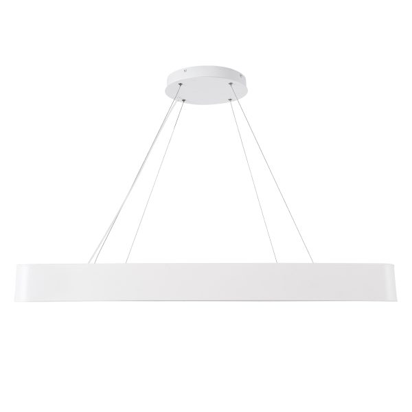 KAMALA 61211-P Κρεμαστή Πλαφονιέρα Οροφής LED CCT 100W 11020lm 120° AC 220-240V - Εναλλαγή Φωτισμού μέσω Τηλεχειριστηρίου All In One Ψυχρό 6000k+Φυσικό 4500k+Θερμό 2700k Dimmable Μ80 x Π80 x Υ8cm - Λευκό - 3 Years Warranty - Image 5