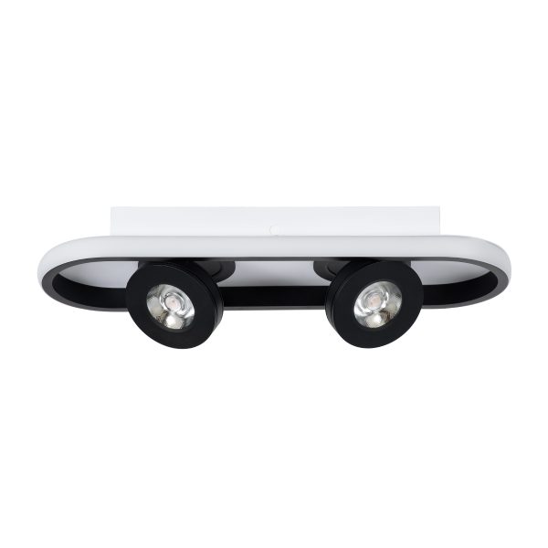 NESPO 61212 Φωτιστικό Οροφής Linear Design LED CCT με Κινούμενα Σποτ LED Spot Downlight 36W 4032lm 360° & 45° AC 220-240V - Εναλλαγή Φωτισμού μέσω Διακόπτη On/Off All In One Ψυχρό 6000k+Φυσικό 4500k+Θερμό 2700k Μ40 x Π13 x Υ6.5cm - Μαύρο - Image 3