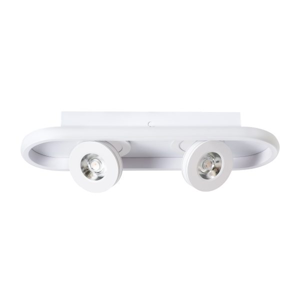 NESPO 61213 Φωτιστικό Οροφής Linear Design LED CCT με Κινούμενα Σποτ LED Spot Downlight 36W 4032lm 360° & 45° AC 220-240V - Εναλλαγή Φωτισμού μέσω Διακόπτη On/Off All In One Ψυχρό 6000k+Φυσικό 4500k+Θερμό 2700k Μ40 x Π13 x Υ6.5cm - Λευκό - Image 3