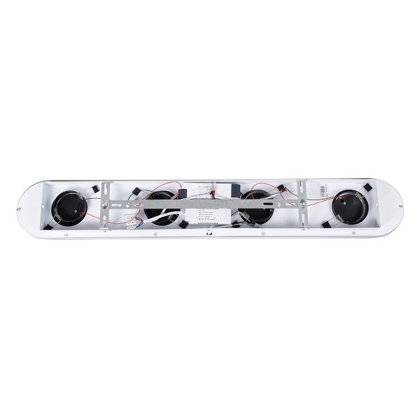 NESPO 61214 Φωτιστικό Οροφής Linear Design LED CCT με Κινούμενα Σποτ LED Spot Downlight 48W 5376lm 360° & 45° AC 220-240V - Εναλλαγή Φωτισμού μέσω Διακόπτη On/Off All In One Ψυχρό 6000k+Φυσικό 4500k+Θερμό 2700k Μ80 x Π13 x Υ6.5cm - Μαύρο - Image 5