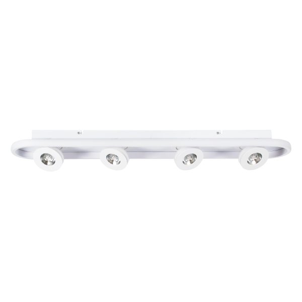 NESPO 61215 Φωτιστικό Οροφής Linear Design LED CCT με Κινούμενα Σποτ LED Spot Downlight 48W 5376lm 360° & 45° AC 220-240V - Εναλλαγή Φωτισμού μέσω Διακόπτη On/Off All In One Ψυχρό 6000k+Φυσικό 4500k+Θερμό 2700k Μ80 x Π13 x Υ6.5cm - Λευκό - Image 3
