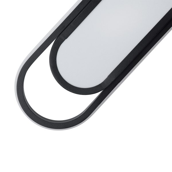 IGOR 61216 Φωτιστικό Οροφής Linear Design LED CCT 24W 2880lm 210° AC 220-240V - Εναλλαγή Φωτισμού μέσω Διακόπτη On/Off All In One Ψυχρό 6000k+Φυσικό 4500k+Θερμό 2700k Μ41 x Π13 x Υ4.5cm - Μαύρο - 3 Years Warranty - Image 5