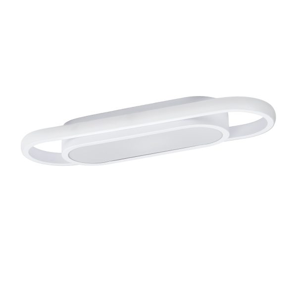 IGOR 61217 Φωτιστικό Οροφής Linear Design LED CCT 24W 2880lm 210° AC 220-240V - Εναλλαγή Φωτισμού μέσω Διακόπτη On/Off All In One Ψυχρό 6000k+Φυσικό 4500k+Θερμό 2700k Μ41 x Π13 x Υ4.5cm - Λευκό - 3 Years Warranty - Image 2