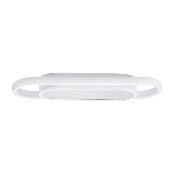 IGOR 61217 Φωτιστικό Οροφής Linear Design LED CCT 24W 2880lm 210° AC 220-240V - Εναλλαγή Φωτισμού μέσω Διακόπτη On/Off All In One Ψυχρό 6000k+Φυσικό 4500k+Θερμό 2700k Μ41 x Π13 x Υ4.5cm - Λευκό - 3 Years Warranty - Image 3