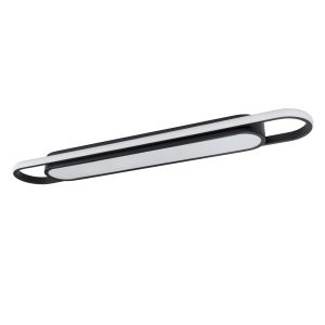 IGOR 61218 Φωτιστικό Οροφής Linear Design LED CCT 48W 5760lm 210° AC 220-240V – Εναλλαγή Φωτισμού μέσω Διακόπτη On/Off All In One Ψυχρό 6000k+Φυσικό 4500k+Θερμό 2700k Μ81 x Π13 x Υ4.5cm – Μαύρο – 3 Years Warranty