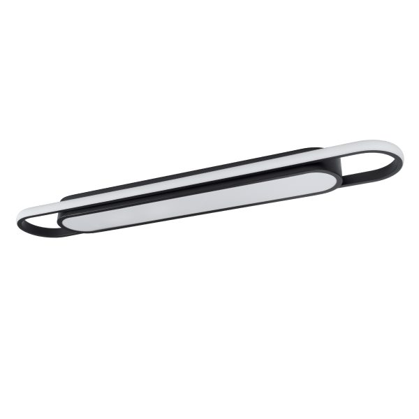 IGOR 61218 Φωτιστικό Οροφής Linear Design LED CCT 48W 5760lm 210° AC 220-240V - Εναλλαγή Φωτισμού μέσω Διακόπτη On/Off All In One Ψυχρό 6000k+Φυσικό 4500k+Θερμό 2700k Μ81 x Π13 x Υ4.5cm - Μαύρο - 3 Years Warranty - Image 2