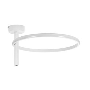 VERONA 61221 Φωτιστικό Οροφής Δαχτυλίδι-Κύκλος LED CCT 24W 2688lm 360° AC 220-240V – Εναλλαγή Φωτισμού μέσω Διακόπτη On/Off All In One Ψυχρό 6000k+Φυσικό 4500k+Θερμό 2700k Φ40 x Υ23cm – Λευκό – 3 Χρόνια Εγγύηση