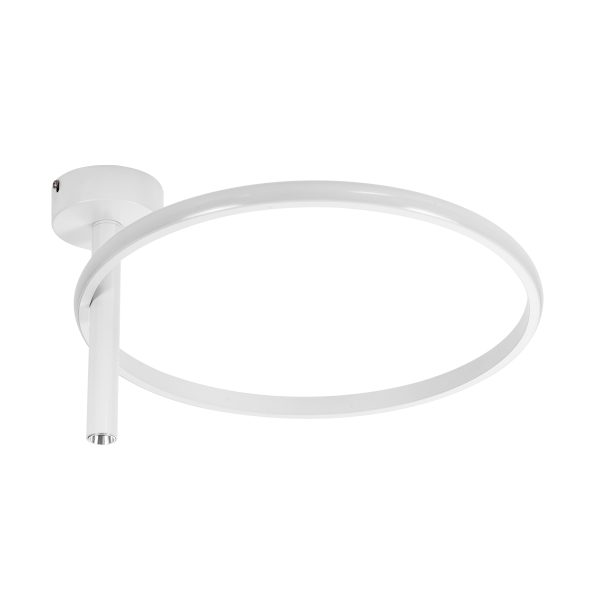 VERONA 61221 Φωτιστικό Οροφής Δαχτυλίδι-Κύκλος LED CCT 24W 2688lm 360° AC 220-240V - Εναλλαγή Φωτισμού μέσω Διακόπτη On/Off All In One Ψυχρό 6000k+Φυσικό 4500k+Θερμό 2700k Φ40 x Υ23cm - Λευκό - 3 Χρόνια Εγγύηση - Image 4