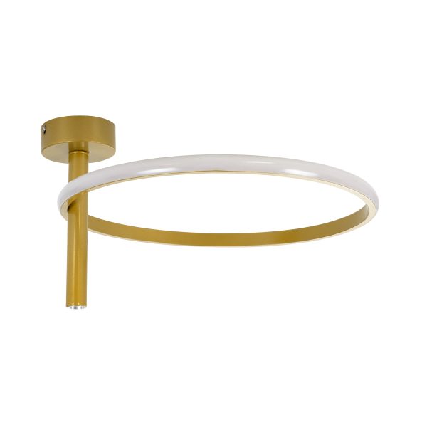 VERONA 61222 Φωτιστικό Οροφής Δαχτυλίδι-Κύκλος LED CCT 24W 2688lm 360° AC 220-240V - Εναλλαγή Φωτισμού μέσω Διακόπτη On/Off All In One Ψυχρό 6000k+Φυσικό 4500k+Θερμό 2700k Φ40 x Υ23cm - Χρυσό - 3 Χρόνια Εγγύηση - Image 2