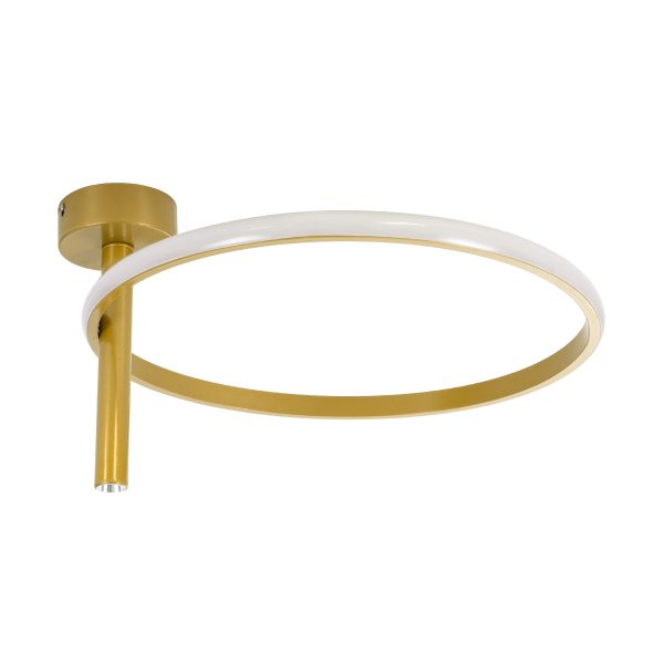 VERONA 61222 Φωτιστικό Οροφής Δαχτυλίδι-Κύκλος LED CCT 24W 2688lm 360° AC 220-240V - Εναλλαγή Φωτισμού μέσω Διακόπτη On/Off All In One Ψυχρό 6000k+Φυσικό 4500k+Θερμό 2700k Φ40 x Υ23cm - Χρυσό - 3 Χρόνια Εγγύηση - Image 4