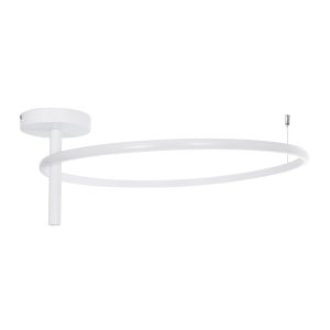 VERONA 61224 Φωτιστικό Οροφής Δαχτυλίδι-Κύκλος LED CCT 36W 4032lm 360° AC 220-240V – Εναλλαγή Φωτισμού μέσω Διακόπτη On/Off All In One Ψυχρό 6000k+Φυσικό 4500k+Θερμό 2700K Φ60 x Υ23cm – Λευκό – 3 Χρόνια Εγγύηση