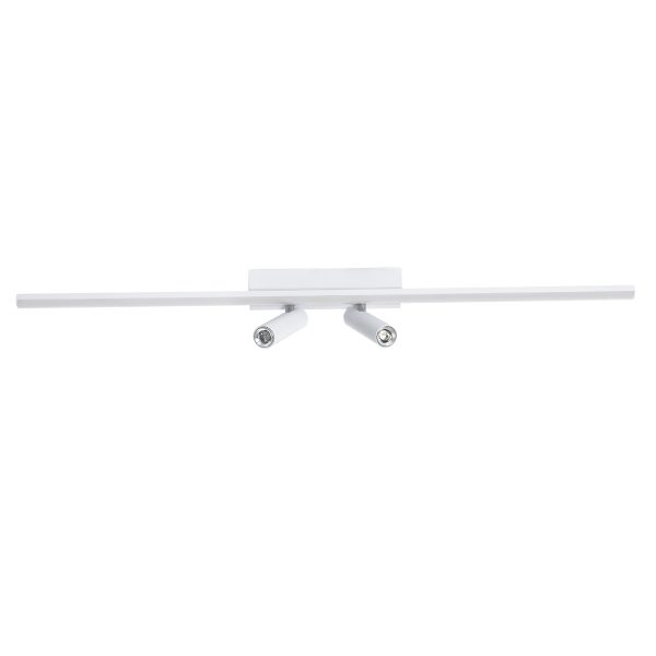 BARETTI 61227 Φωτιστικό Οροφής Linear Design LED CCT με Κινούμενα Σποτ LED Downlight 24W 2688lm 160° & 45° AC 220-240V IP20  - Εναλλαγή Φωτισμού μέσω Διακόπτη On/Off All In One Ψυχρό 6000k+Φυσικό 4500k+Θερμό 2700k - Μ80 x Π5.5 x Υ5 cm - Λευκό - 3 Χρόν - Image 2
