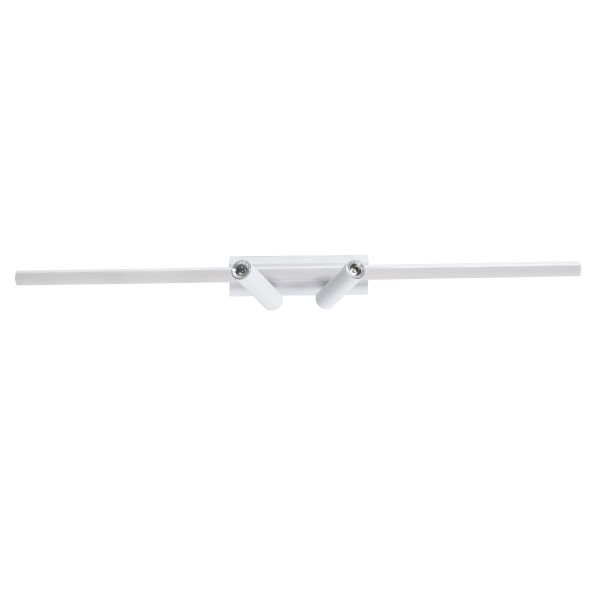BARETTI 61227 Φωτιστικό Οροφής Linear Design LED CCT με Κινούμενα Σποτ LED Downlight 24W 2688lm 160° & 45° AC 220-240V IP20  - Εναλλαγή Φωτισμού μέσω Διακόπτη On/Off All In One Ψυχρό 6000k+Φυσικό 4500k+Θερμό 2700k - Μ80 x Π5.5 x Υ5 cm - Λευκό - 3 Χρόν - Image 4