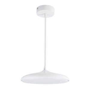BARON 61252 Κρεμαστή Πλαφονιέρα Οροφής LED CCT 12W 1440lm 120° AC 220-240V – Εναλλαγή Φωτισμού μέσω Διακόπτη On/Off All In One Ψυχρό 6000k+Φυσικό 4500k+Θερμό 2700k Φ25 x Υ8cm – Λευκό – 3 Years Warranty