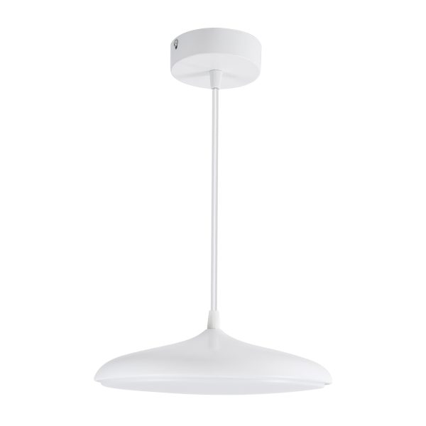 BARON 61252 Κρεμαστή Πλαφονιέρα Οροφής LED CCT 12W 1440lm 120° AC 220-240V - Εναλλαγή Φωτισμού μέσω Διακόπτη On/Off All In One Ψυχρό 6000k+Φυσικό 4500k+Θερμό 2700k Φ25 x Υ8cm - Λευκό - 3 Years Warranty - Image 3