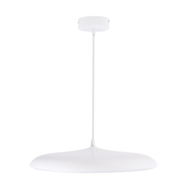 BARON 61255 Κρεμαστή Πλαφονιέρα Οροφής LED CCT 24W 2880lm 120° AC 220-240V - Εναλλαγή Φωτισμού μέσω Διακόπτη On/Off All In One Ψυχρό 6000k+Φυσικό 4500k+Θερμό 2700k Φ40 x Υ10cm - Λευκό - 3 Years Warranty - Image 5