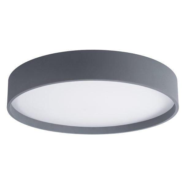 NARNIA 61260 Πλαφονιέρα Οροφής LED CCT 100W 11500lm 120° AC 220-240V - Εναλλαγή Φωτισμού μέσω Τηλεχειριστηρίου All In One Ψυχρό 6000k+Φυσικό 4500k+Θερμό 2700k Dimmable Φ60 x Υ10cm - Γκρι Ανθρακί - 3 Years Warranty - Image 3