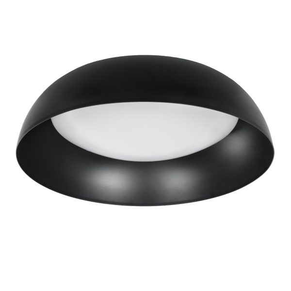 ANATOLIA 61261 Πλαφονιέρα Οροφής LED CCT 60W 6900lm 120° AC 220-240V - Εναλλαγή Φωτισμού μέσω Τηλεχειριστηρίου All In One Ψυχρό 6000k+Φυσικό 4500k+Θερμό 2700k Dimmable Φ43cm - Μαύρο - 3 Years Warranty - Image 2