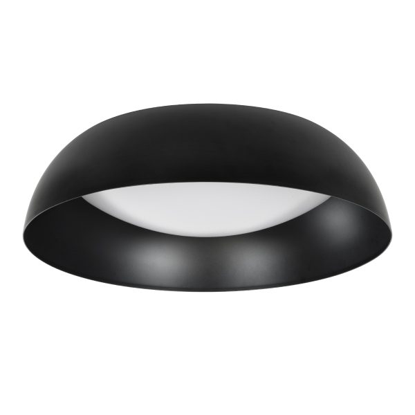 ANATOLIA 61261 Πλαφονιέρα Οροφής LED CCT 60W 6900lm 120° AC 220-240V - Εναλλαγή Φωτισμού μέσω Τηλεχειριστηρίου All In One Ψυχρό 6000k+Φυσικό 4500k+Θερμό 2700k Dimmable Φ43cm - Μαύρο - 3 Years Warranty - Image 3