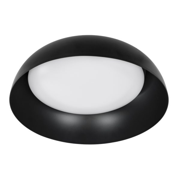 ANATOLIA 61261 Πλαφονιέρα Οροφής LED CCT 60W 6900lm 120° AC 220-240V - Εναλλαγή Φωτισμού μέσω Τηλεχειριστηρίου All In One Ψυχρό 6000k+Φυσικό 4500k+Θερμό 2700k Dimmable Φ43cm - Μαύρο - 3 Years Warranty - Image 4