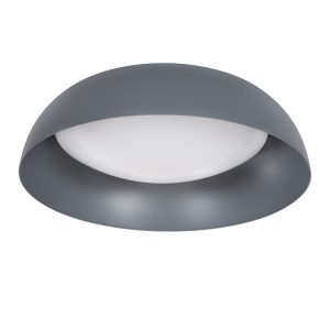 ANATOLIA 61262 Πλαφονιέρα Οροφής LED CCT 60W 6900lm 120° AC 220-240V – Εναλλαγή Φωτισμού μέσω Τηλεχειριστηρίου All In One Ψυχρό 6000k+Φυσικό 4500k+Θερμό 2700k Dimmable Φ43cm – Γκρι Ανθρακί – 3 Years Warranty