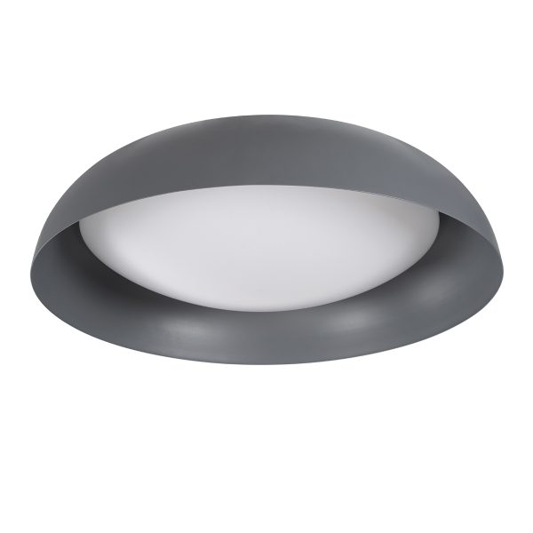 ANATOLIA 61265 Πλαφονιέρα Οροφής LED CCT 75W 8625lm 120° AC 220-240V - Εναλλαγή Φωτισμού μέσω Τηλεχειριστηρίου All In One Ψυχρό 6000k+Φυσικό 4500k+Θερμό 2700k Dimmable Φ60cm - Γκρι Ανθρακί - 3 Years Warranty - Image 2
