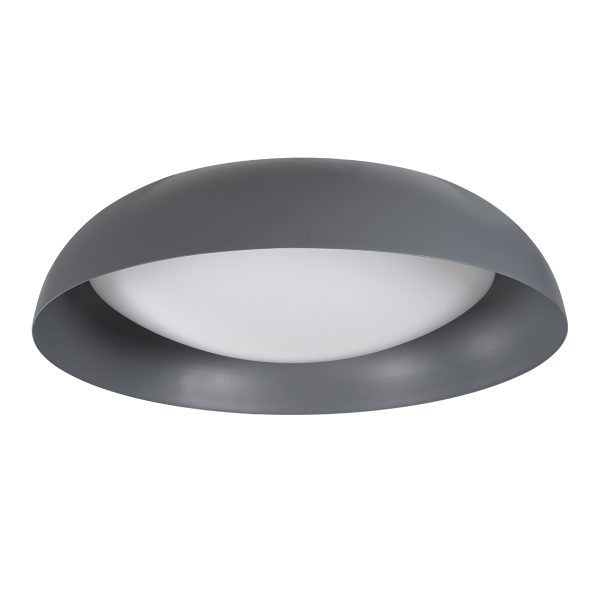 ANATOLIA 61265 Πλαφονιέρα Οροφής LED CCT 75W 8625lm 120° AC 220-240V - Εναλλαγή Φωτισμού μέσω Τηλεχειριστηρίου All In One Ψυχρό 6000k+Φυσικό 4500k+Θερμό 2700k Dimmable Φ60cm - Γκρι Ανθρακί - 3 Years Warranty - Image 3