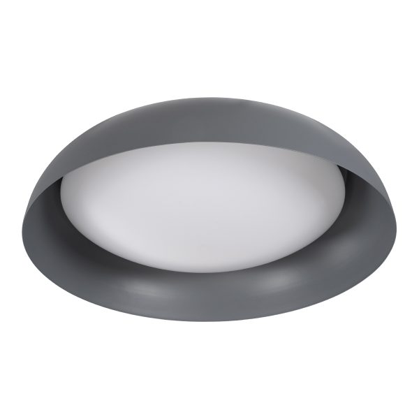 ANATOLIA 61265 Πλαφονιέρα Οροφής LED CCT 75W 8625lm 120° AC 220-240V - Εναλλαγή Φωτισμού μέσω Τηλεχειριστηρίου All In One Ψυχρό 6000k+Φυσικό 4500k+Θερμό 2700k Dimmable Φ60cm - Γκρι Ανθρακί - 3 Years Warranty - Image 4