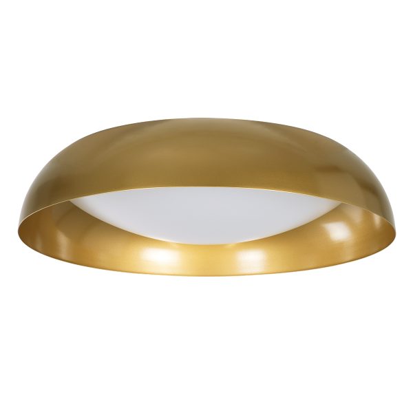 ANATOLIA 61266 Πλαφονιέρα Οροφής LED CCT 75W 8625lm 120° AC 220-240V - Εναλλαγή Φωτισμού μέσω Τηλεχειριστηρίου All In One Ψυχρό 6000k+Φυσικό 4500k+Θερμό 2700k Dimmable Φ60cm - Χρυσό - 3 Years Warranty - Image 3