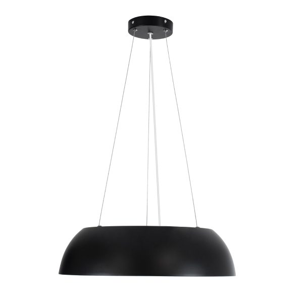 ANATOLIA 61267 Κρεμαστή Πλαφονιέρα Οροφής LED CCT 60W 6900lm 120° AC 220-240V - Εναλλαγή Φωτισμού μέσω Τηλεχειριστηρίου All In One Ψυχρό 6000k+Φυσικό 4500k+Θερμό 2700k Dimmable Φ43cm - Μαύρο - 3 Years Warranty - Image 3