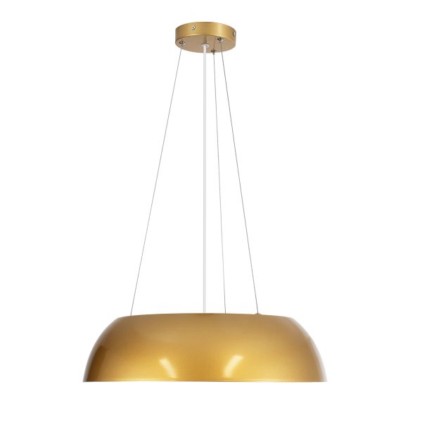 ANATOLIA 61268 Κρεμαστή Πλαφονιέρα Οροφής LED CCT 60W 6900lm 120° AC 220-240V - Εναλλαγή Φωτισμού μέσω Τηλεχειριστηρίου All In One Ψυχρό 6000k+Φυσικό 4500k+Θερμό 2700k Dimmable Φ43cm - Χρυσό - 3 Years Warranty - Image 3