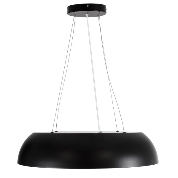 ANATOLIA 61269 Κρεμαστή Πλαφονιέρα Οροφής LED CCT 75W 8625lm 120° AC 220-240V - Εναλλαγή Φωτισμού μέσω Τηλεχειριστηρίου All In One Ψυχρό 6000k+Φυσικό 4500k+Θερμό 2700k Dimmable Φ60cm - Μαύρο - 3 Years Warranty - Image 3