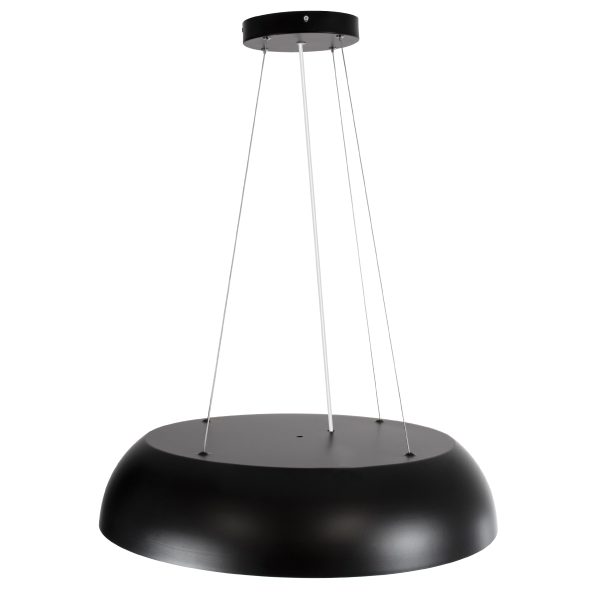 ANATOLIA 61269 Κρεμαστή Πλαφονιέρα Οροφής LED CCT 75W 8625lm 120° AC 220-240V - Εναλλαγή Φωτισμού μέσω Τηλεχειριστηρίου All In One Ψυχρό 6000k+Φυσικό 4500k+Θερμό 2700k Dimmable Φ60cm - Μαύρο - 3 Years Warranty - Image 4