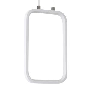 DEROBA 61299 Κρεμαστό Φωτιστικό Οροφής Linear Design LED CCT 12W 1320lm 360° AC 220-240V – Εναλλαγή Φωτισμού μέσω Διακόπτη On/Off All In One Ψυχρό 6000k+Φυσικό 4500k+Θερμό 2700k Μ16 x Π1.6 x Υ25.5cm – Λευκό – 3 Years Warranty