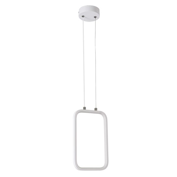 DEROBA 61299 Κρεμαστό Φωτιστικό Οροφής Linear Design LED CCT 12W 1320lm 360° AC 220-240V - Εναλλαγή Φωτισμού μέσω Διακόπτη On/Off All In One Ψυχρό 6000k+Φυσικό 4500k+Θερμό 2700k Μ16 x Π1.6 x Υ25.5cm - Λευκό - 3 Years Warranty - Image 3