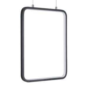 NEROBA 61302 Κρεμαστό Φωτιστικό Οροφής Linear Design LED CCT 18W 1980lm 360° AC 220-240V – Εναλλαγή Φωτισμού μέσω Διακόπτη On/Off All In One Ψυχρό 6000k+Φυσικό 4500k+Θερμό 2700k Μ29 x Π2 x Υ36cm – Μαύρο – 3 Years Warranty