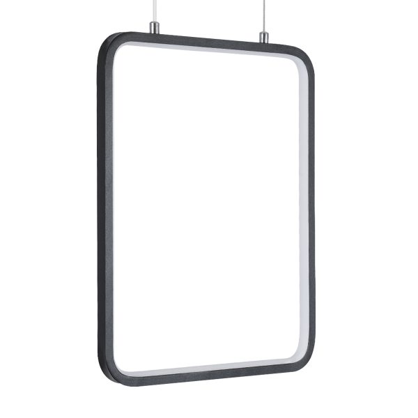 NEROBA 61302 Κρεμαστό Φωτιστικό Οροφής Linear Design LED CCT 18W 1980lm 360° AC 220-240V - Εναλλαγή Φωτισμού μέσω Διακόπτη On/Off All In One Ψυχρό 6000k+Φυσικό 4500k+Θερμό 2700k Μ29 x Π2 x Υ36cm - Μαύρο - 3 Years Warranty - Image 2
