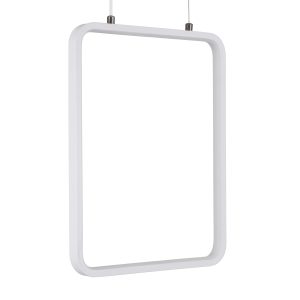 NEROBA 61303 Κρεμαστό Φωτιστικό Οροφής Linear Design LED CCT 18W 1980lm 360° AC 220-240V – Εναλλαγή Φωτισμού μέσω Διακόπτη On/Off All In One Ψυχρό 6000k+Φυσικό 4500k+Θερμό 2700k Μ29 x Π2 x Υ36cm – Λευκό – 3 Years Warranty