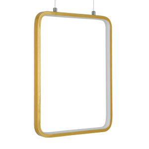 NEROBA 61305 Κρεμαστό Φωτιστικό Οροφής Linear Design LED CCT 18W 1980lm 360° AC 220-240V – Εναλλαγή Φωτισμού μέσω Διακόπτη On/Off All In One Ψυχρό 6000k+Φυσικό 4500k+Θερμό 2700k Μ29 x Π2 x Υ36cm – Χρυσό Βούρτσας – 3 Years Warranty