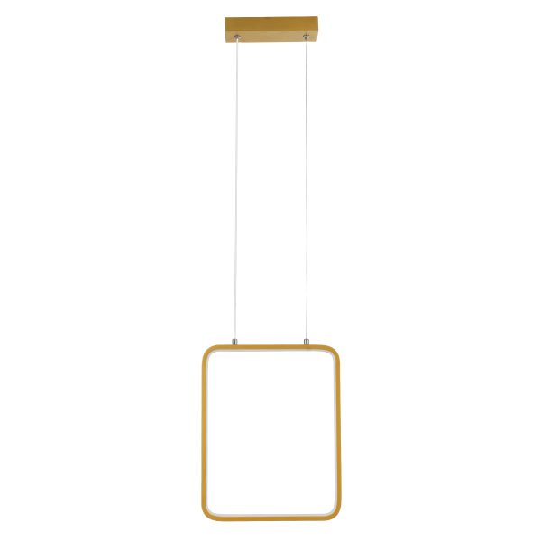 NEROBA 61305 Κρεμαστό Φωτιστικό Οροφής Linear Design LED CCT 18W 1980lm 360° AC 220-240V - Εναλλαγή Φωτισμού μέσω Διακόπτη On/Off All In One Ψυχρό 6000k+Φυσικό 4500k+Θερμό 2700k Μ29 x Π2 x Υ36cm - Χρυσό Βούρτσας - 3 Years Warranty - Image 4