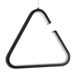 CEROBA 61307 Κρεμαστό Φωτιστικό Οροφής Linear Design LED CCT 12W 1320lm 360° AC 220-240V – Εναλλαγή Φωτισμού μέσω Διακόπτη On/Off All In One Ψυχρό 6000k+Φυσικό 4500k+Θερμό 2700k Μ22 x Π2 x Υ22cm – Μαύρο – 3 Years Warranty