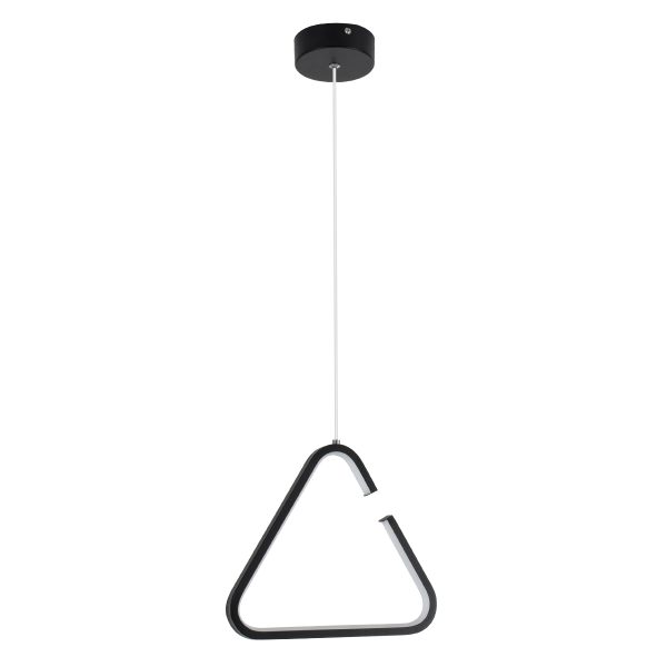 CEROBA 61307 Κρεμαστό Φωτιστικό Οροφής Linear Design LED CCT 12W 1320lm 360° AC 220-240V - Εναλλαγή Φωτισμού μέσω Διακόπτη On/Off All In One Ψυχρό 6000k+Φυσικό 4500k+Θερμό 2700k Μ22 x Π2 x Υ22cm - Μαύρο - 3 Years Warranty - Image 3