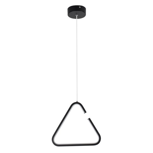 CEROBA 61307 Κρεμαστό Φωτιστικό Οροφής Linear Design LED CCT 12W 1320lm 360° AC 220-240V - Εναλλαγή Φωτισμού μέσω Διακόπτη On/Off All In One Ψυχρό 6000k+Φυσικό 4500k+Θερμό 2700k Μ22 x Π2 x Υ22cm - Μαύρο - 3 Years Warranty - Image 4