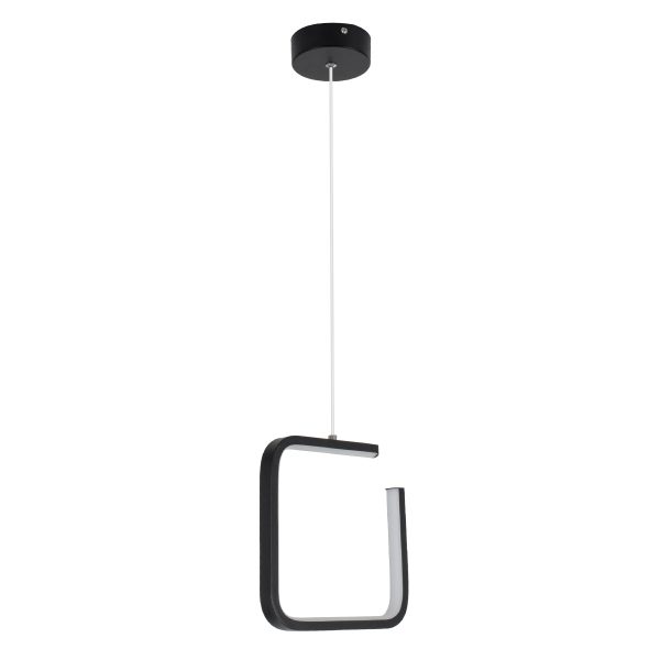 CEROBA 61308 Κρεμαστό Φωτιστικό Οροφής Linear Design LED CCT 12W 1320lm 360° AC 220-240V - Εναλλαγή Φωτισμού μέσω Διακόπτη On/Off All In One Ψυχρό 6000k+Φυσικό 4500k+Θερμό 2700k Μ22 x Π2 x Υ22cm - Μαύρο - 3 Years Warranty - Image 3