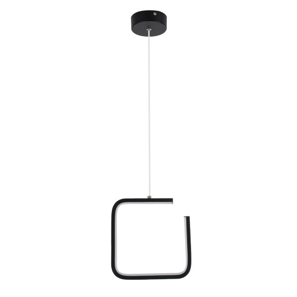 CEROBA 61308 Κρεμαστό Φωτιστικό Οροφής Linear Design LED CCT 12W 1320lm 360° AC 220-240V - Εναλλαγή Φωτισμού μέσω Διακόπτη On/Off All In One Ψυχρό 6000k+Φυσικό 4500k+Θερμό 2700k Μ22 x Π2 x Υ22cm - Μαύρο - 3 Years Warranty - Image 4