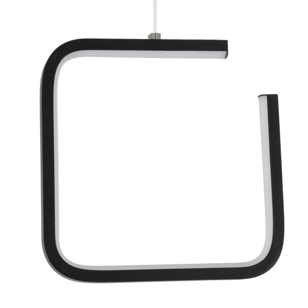 CEROBA 61308 Κρεμαστό Φωτιστικό Οροφής Linear Design LED CCT 12W 1320lm 360° AC 220-240V - Εναλλαγή Φωτισμού μέσω Διακόπτη On/Off All In One Ψυχρό 6000k+Φυσικό 4500k+Θερμό 2700k Μ22 x Π2 x Υ22cm - Μαύρο - 3 Years Warranty - Image 5